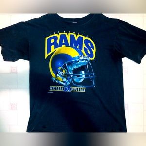 Very Rare & Vintage 1993 Los Angels Rams Western Division Championship T Shirt
